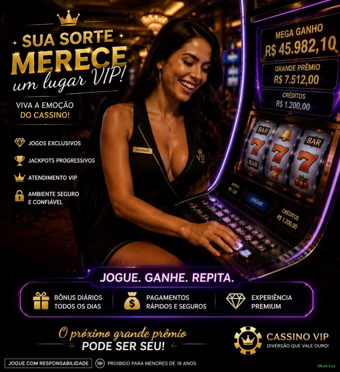 Imagem promocional das apostas esportivas da Okokluz