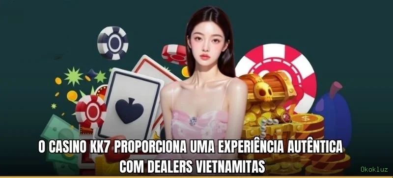 Imagem promocional do cassino online da Okokluz mostrando jogos ao vivo